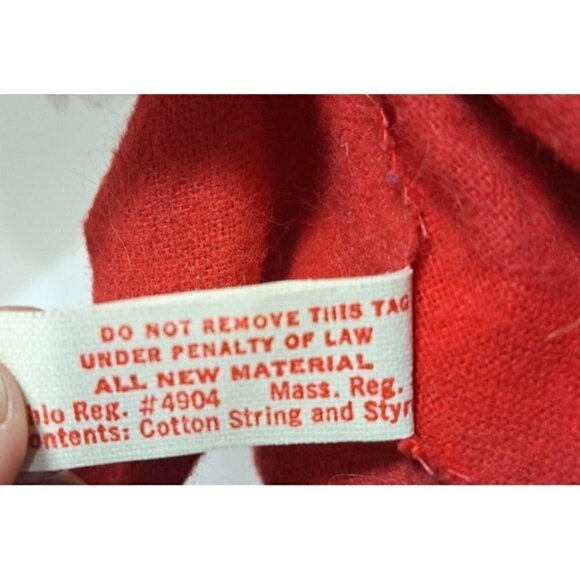 Vintage 1971 Annalee Mobilitee Santa in Front of a Pot Belly Stove - Picture 7 of 9